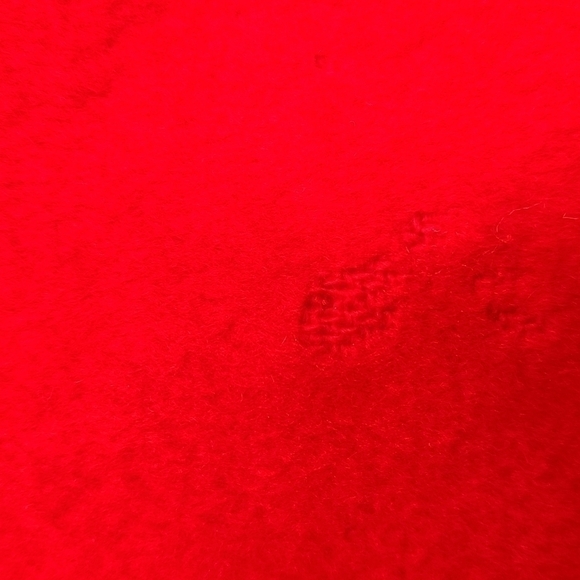 80s Oversized Pleated Red Wool Coat - Picture 15 of 15